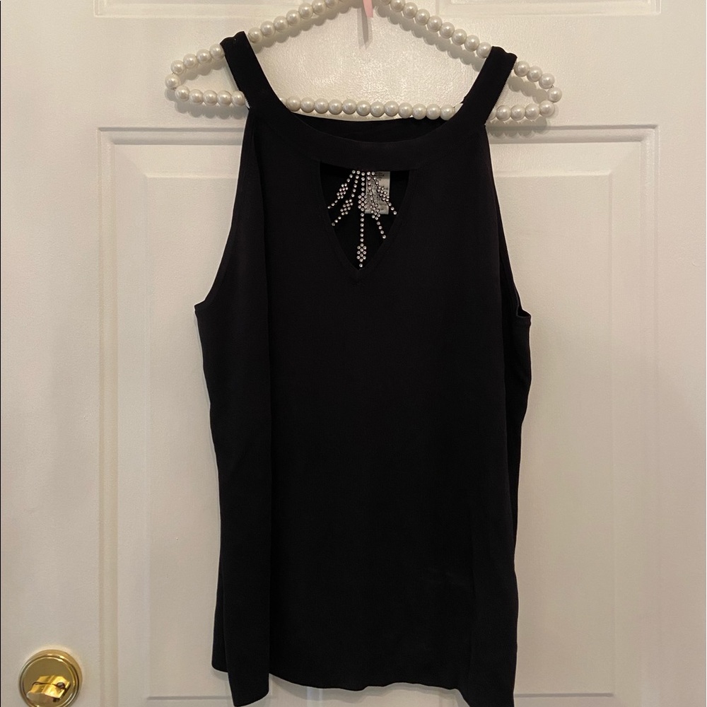 Black Dressy Vintage ValentiTank Top X-LARGE